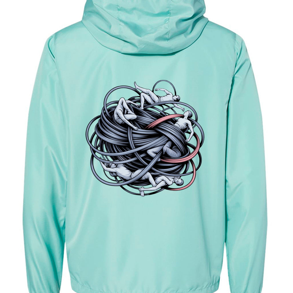 Aqua/ White Zipper - EXP54LWZ - BACK