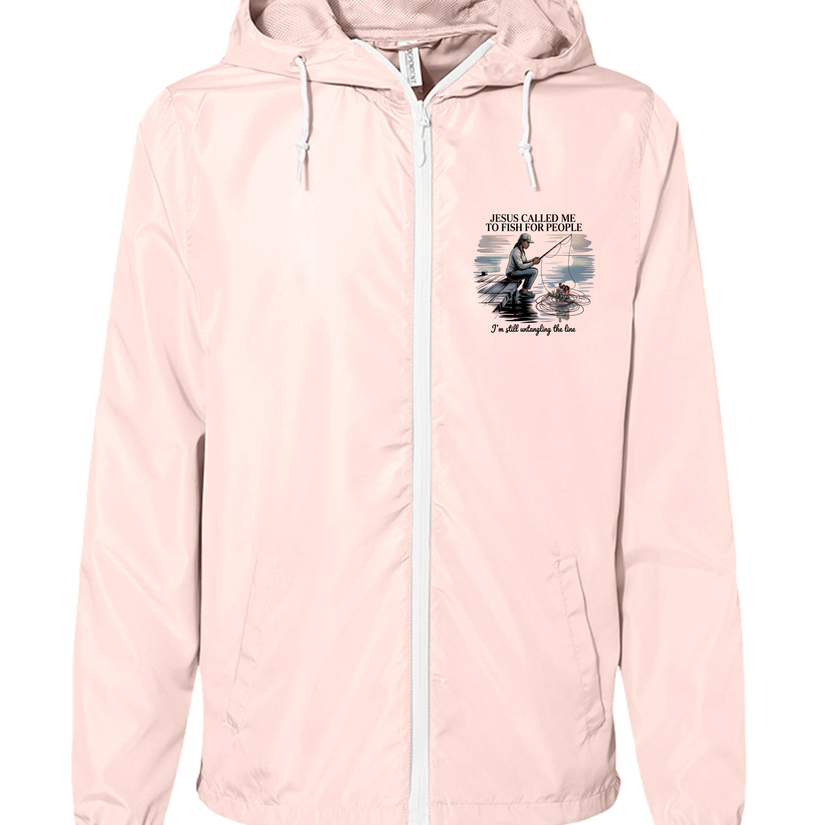 Blush/ White Zipper - EXP54LWZ - FRONT