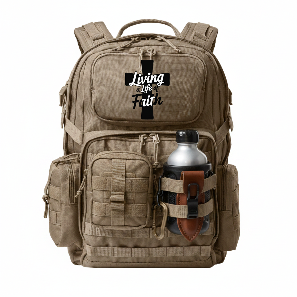 Living a Life of Faith backpack